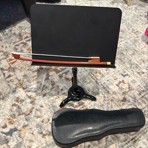 American Girl Violin with music stand bow and case.